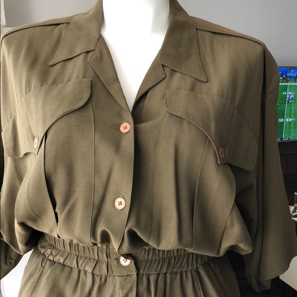 ET AL by Ronnie Rosado Dress, Olive sz 14
